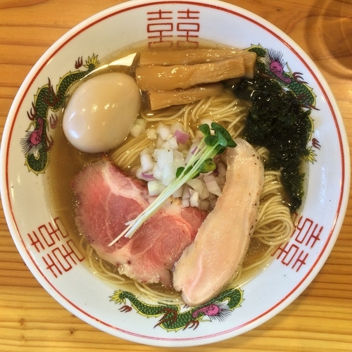 「煮干しそば・塩 ¥780円（味玉＋100円）」@中華蕎麦 みうらの写真