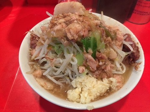 「小ラーメン(ニンニク、アブラ) 700円」@ラーメン二郎 府中店の写真
