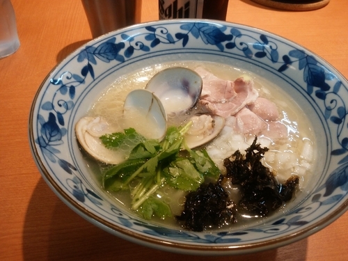 「鯛と蛤の中華そば」@㐂九八 ～garage～の写真