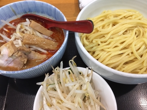 「辛味噌つけ麺 野菜増し」@味噌麺処 花道庵の写真