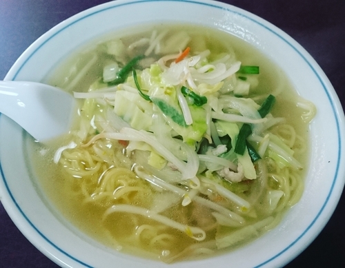 「タンメン（600円）」@来々軒の写真