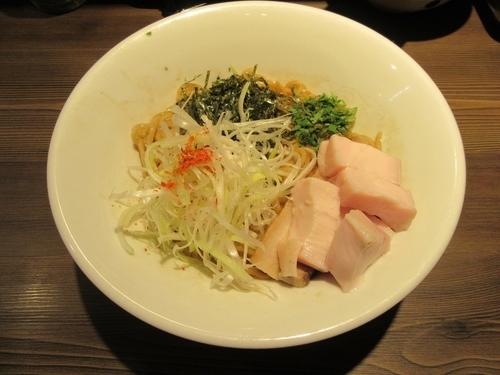 「限定　シャモロック鶏油の油そば」@つけ麺 一燈の写真