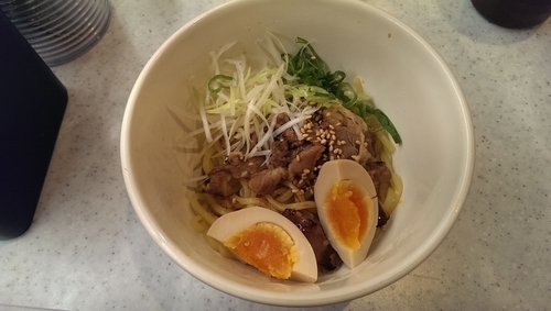 「ピリ辛っ肉油そば」@かっぱ寿司 アクロスプラザ若葉台店の写真