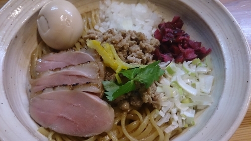 「鴨油そば、味玉」@はりけんラーメン 南店の写真