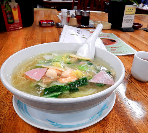 「蝦仁湯麺（990円）」@祐天寺 来々軒の写真