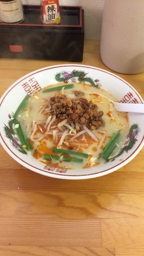 「ラーメンセット（台湾豚骨ラーメン+炒飯）」@台湾料理 福龍閣 島田店の写真