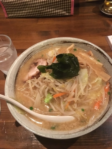 「みそラーメン（細麺、650¥）」@なんこ家の写真