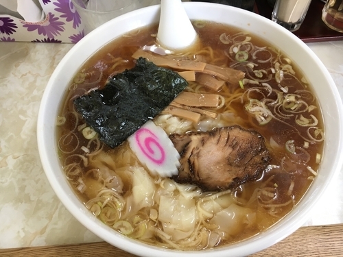 「ワンタン麺 ネギ」@弘前軒の写真