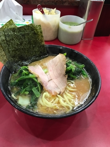「ラーメン＋青菜＋ご飯」@杉田家 千葉祐光店の写真