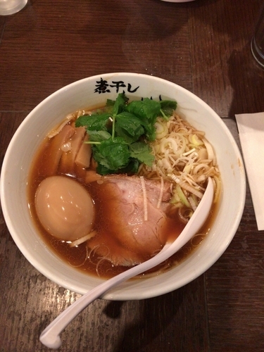 「味玉あっさり煮干ラーメン」@煮干しらーめん青樹 立川店の写真