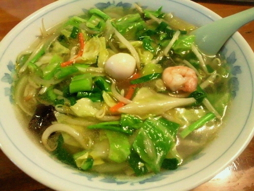 「五目らーめん（塩味） 750円」@飯坂ラーメン こぶしの写真