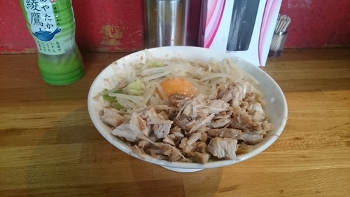 「油そば(そのまま)￥８５０」@ラーメン髭の写真