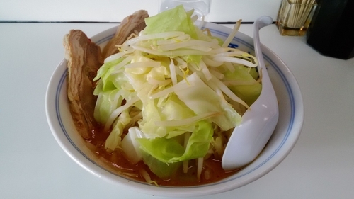 「限定ラム郎ニンニク辛味噌味ふつう800円」@ラーメンKAZE 本店の写真