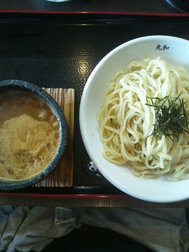 「坦々つけ麺（味玉トッピング）」@つけ麺 丸和 弥富店の写真