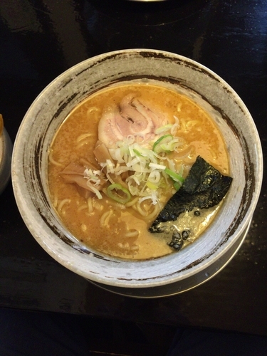 「味噌ラーメン（750円）+ごはんバイキング（100円）」@かいらぎ 二代目の写真