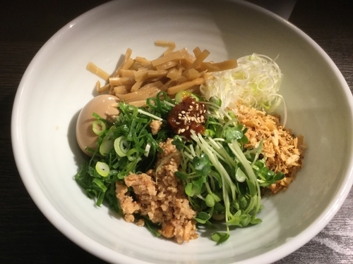 「まぜそば」@鶏そば 雫一 大袋店の写真