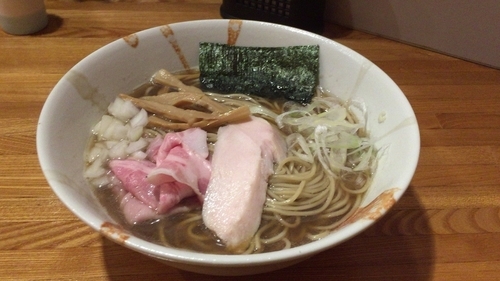「煮干しラーメン750円」@麺屋 ひな多の写真