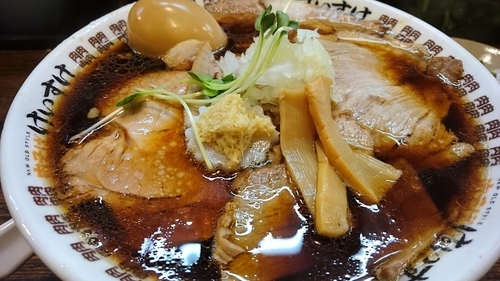 「肉そば半熟玉子入り ￥ 880」@New Old Style 肉そばけいすけの写真