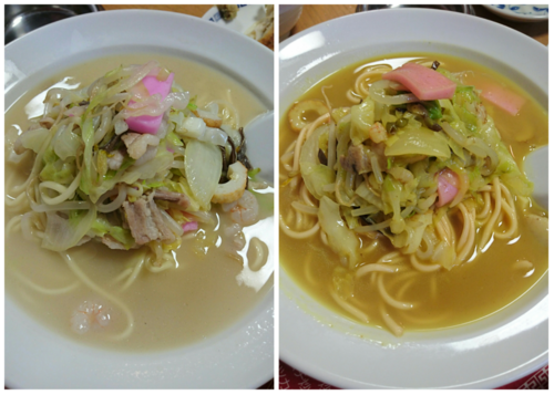 「ちゃんぽん、カレーちゃんぽん 他」@満福の写真