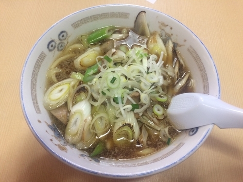「ねぎラーメン＋焼きねぎ」@手打ラーメン 長八の写真