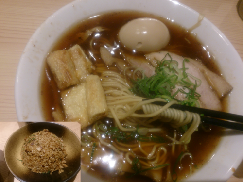 「中華そば・焼飯（小）セット＋味玉」@鯛塩そば灯花 本店の写真
