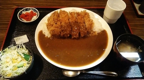 「カツカレー 870円」@市川食堂の写真