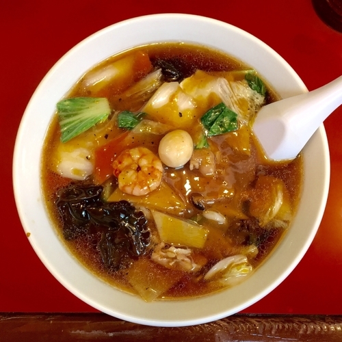 「広東麺850円＋餃子450円」@丸吉飯店の写真