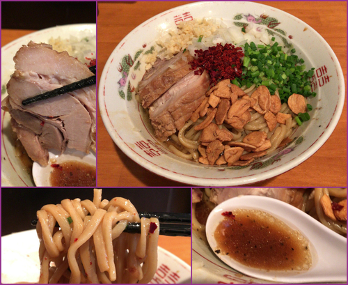 「【限定】牛脂そば（麺少なめ・ニンニク）¥800」@ファットンの写真