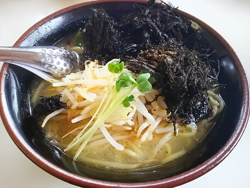 「のり三昧  塩　（大盛り：サービス券）」@くるまやラーメン 松本渚店の写真
