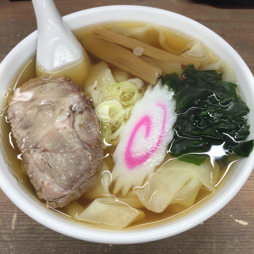 「ひもかわらあめん　600円」@手打ちらぁめん 足利麺 太田・尾島店の写真