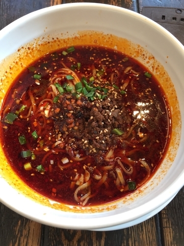 「紅麻辣担担麺(くれないまーらー)@950円」@蒼龍唐玉堂 六本木店の写真
