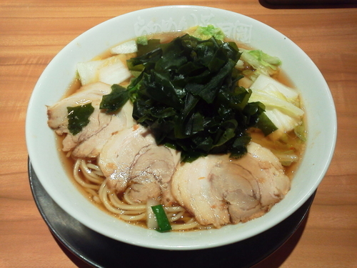 「道頓堀あまウマラーメン（＋無料わかめ） 700円」@らあめん花月嵐 新都心店の写真