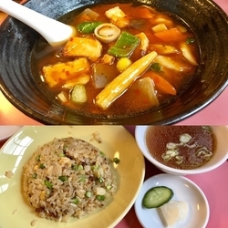 麒麟麺 ¥810×2 / ニンニク炒飯 ¥788