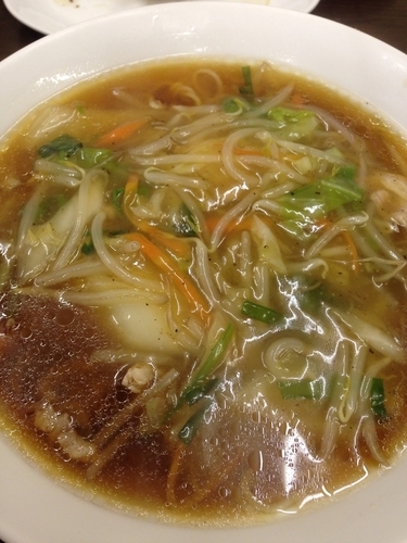 「サンマーメン＋餃子」@らーめん・餃子 自由軒の写真