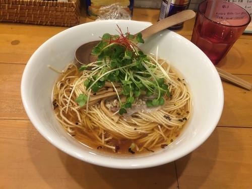 「醤油SOBAスパムセット」@麺屋 Hulu-luの写真
