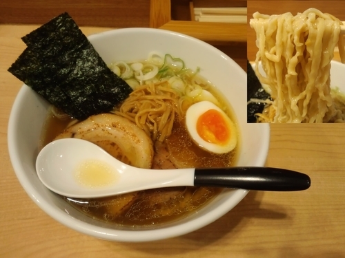 「海薫るそば750円クーポンで味玉」@麺屋Mの写真