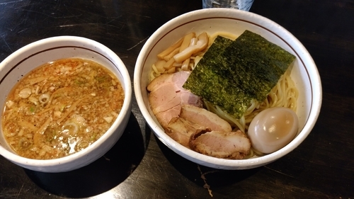 「特製煮干しつけそば1000円」@中華そば しながわの写真