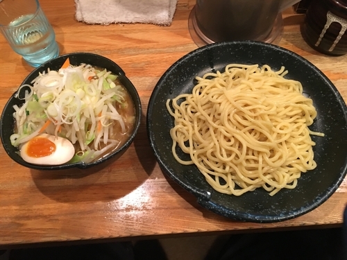 「野菜つけ麺／￥800」@つけ麺道 たけしの写真