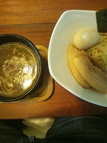 「つけめん（味玉をトッピング）」@ラーメン めろうの写真