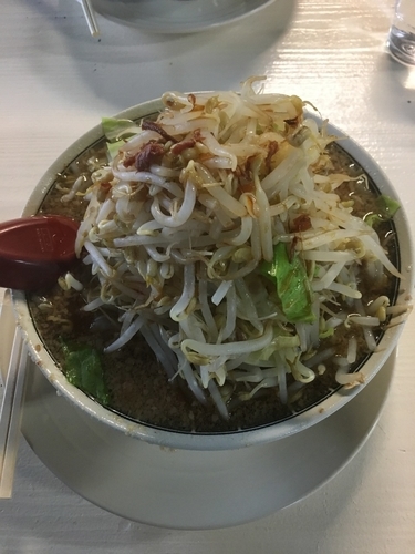 「ラーメン（200g、野菜増し、辛め、730¥）」@豚男 -BUTAMEN-の写真