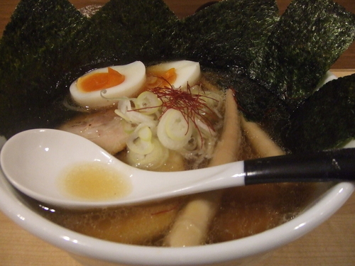 「特製煮干しそば　１０５０円」@麺屋Mの写真