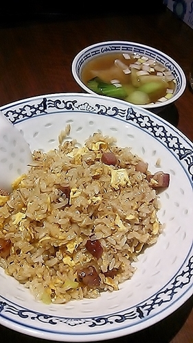 「焼豚チャーハン」@餃子工房 葉牡丹の写真