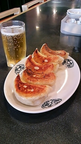 「鹿児島県産黒豚焼餃子」@富泰楼麺房の写真