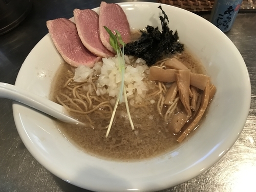 「鴨清湯背脂 900円」@日の丸さんじの写真