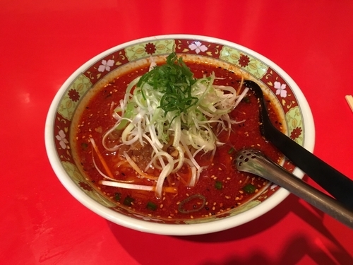 「激辛担々メン 味噌」@赤鬼らーめんの写真