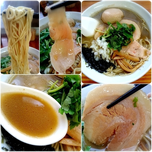 「プレミアム煮干そば＋味玉」@中華そば よしかわの写真