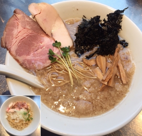 「燕さんじ系背脂煮干850円+味付き替玉200円」@さんじの写真