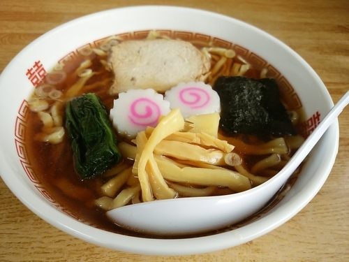 「中華そば(並盛・230g)600円」@みやご食堂の写真