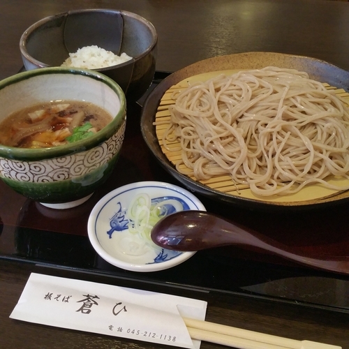 「岩中豚そばのランチ（おじやごはん付き）」@板そば蒼ひの写真