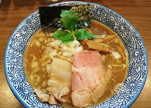 「極上煮干しそば＋ダチョウ丼(11/26限定)」@煮干しつけ麺 宮元の写真